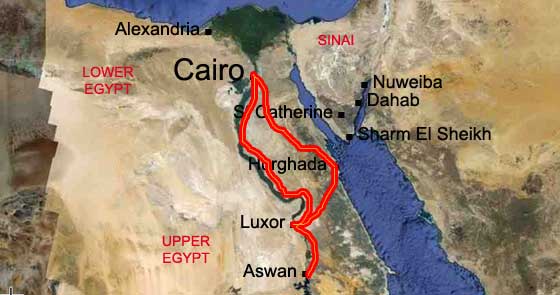 Cairo and the Red Sea