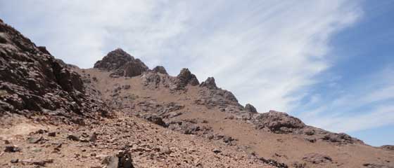 Mount Catherine Trekking Routes - The steep final ascent