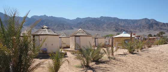 Accommodation in Nuweiba | Soft beach huts