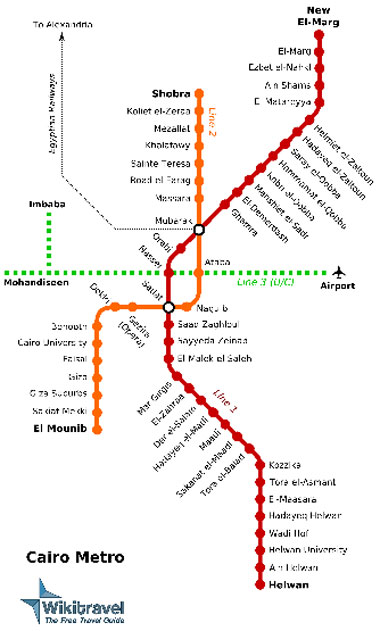 Map Cairo Metro